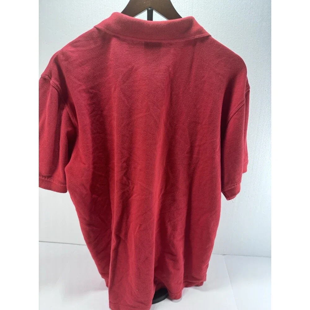 Southpole Mens XL Red Short Sleeve Pique Cotton Polo Shirt Y2K Streetwear XL Red